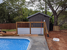 Fence with only 2 panels